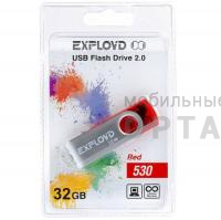 Флешка USB 32 Гб Exployd  530  красный Флешка USB 32 Гб Exployd  530  красный