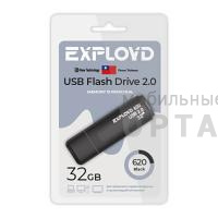 Флешка USB 32 Гб Exployd  620  чёрный
