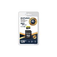 Карта памяти microSDXC 128 Гб Exployd, Class10, UHS-1 Premium (U3) SD 95 MB/s, с адаптером