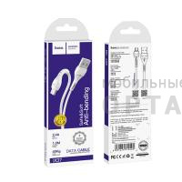 Кабель USB to Micro HOCO X37 Cool power, 1m, 2.4A,  белый