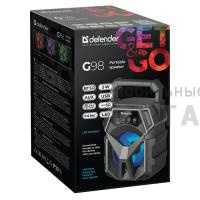 Аудио колонка беспроводная DEFENDER G98 5Вт, Light/BT/FM/TF/USB/AUX (1/40)