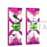 Кабель USB to Type-C HOCO X83 Victory, 1.0м, 3.0A,  черный